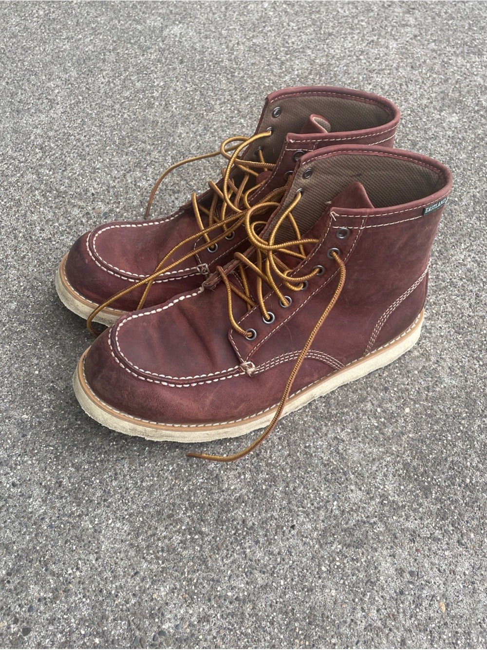 EASTLAND Men’s Lumber Up Moc Toe Boots 7241-10 Brown Size US 10.5